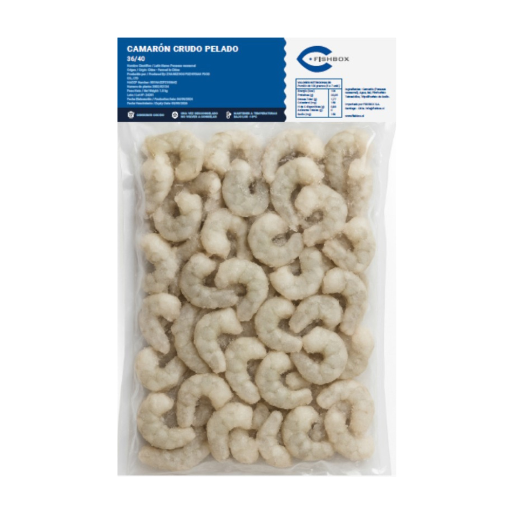 Camarón Crudo s/piel y s/vena 1kg.